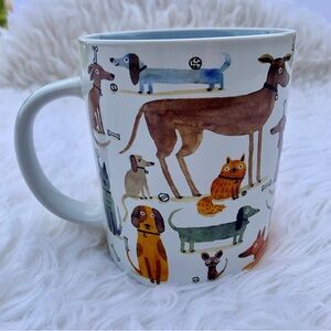 NWT Playful Dogs Mug Cup Puppies Artist Terry Runyan Coffee Tea Hot Cocoa Gift